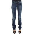 thumbnail image 1 of Galliano Blue Wash Cotton Blend Slim Fit Bootcut Jeans, 1 of 9