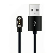 Gallickan 1.96FT Smart Watch Charger Magnetic, USB Charging Cable, 2-pin Smart Watch Interface, Black