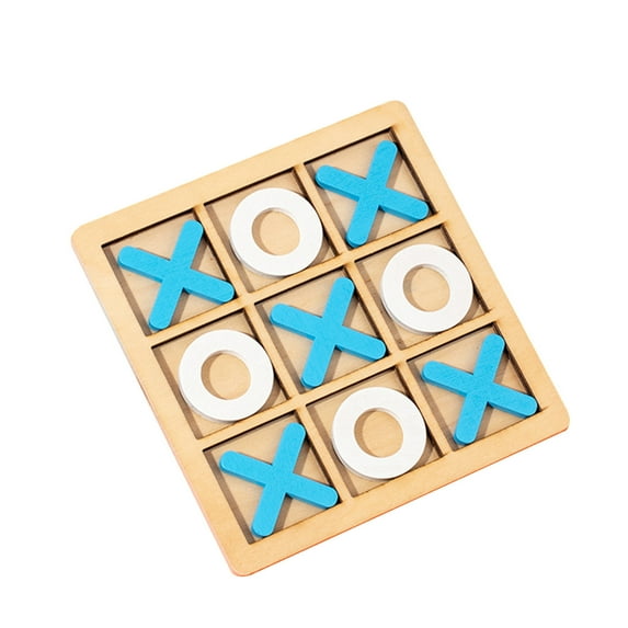 Elainilye 10-piece Premium Solid Wood Tic-tac-toe Board Game - 5.7” Outdoor/indoor Party Set Toy for Children/ Adults - Classic Coffee Table Home Décor House Warming Gift