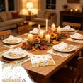 thumbnail image 1 of Gallickan 10pc 13 Inch Thanksgiving Paper Plates, Maple Leaf and Pumpkin Design, Disposable Fall Party Tableware, Large Sturdy Platter for Holiday Meals, Heavy Duty, 1 of 6