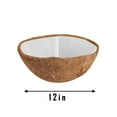 thumbnail image 1 of Gallickan 12 Inch Coconut Fibre Planter, Round Coco Coir Liner with Non-Woven Mat Replacement Liners Wall Garden Planter Flower Pot for Home Garden Patio Decoration, 12 Inches/30cm, 1 of 5