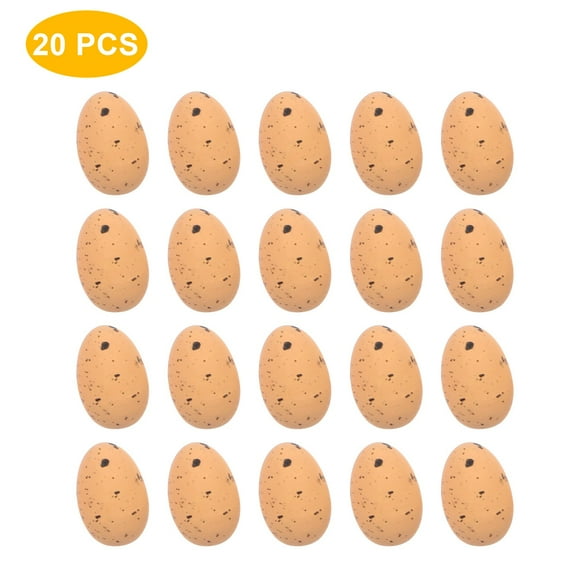 Gallickan 20 Pcs Easter Eggs, Easter Decorations Eggs for Decorating Eggs for Easter Party Ornaments Egg Hunt Basket Stuffers Fillers, Brown