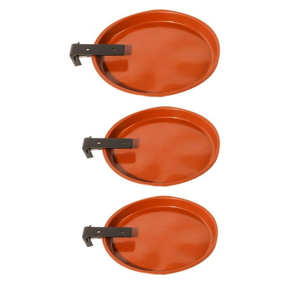 Gallickan 3 Pack Bird Feeders Tree Mounted, 8 Inches Bird Bath Tray,Installed on Wooden Fences, Trees, Deck,Indoor and Outdoor Walls, B