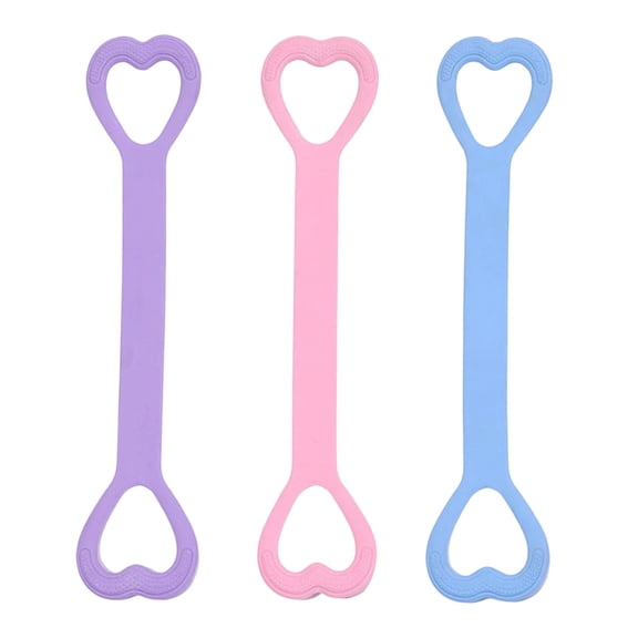 Gallickan 3-Pack Resistance Bands, Mixed Color, Elastic Exercise Bands with Handles for Home Gym Travel, 3pcs