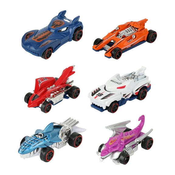 Gallickan 6 Pack Inertial Toy Cars, Friction Powered Race Car Toys Mini Vehicle Toys for Kids Party Favors Birthday Gifts Goodie Bag Stuffers, A