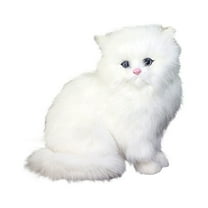 Gallickan 7 Inch Plush Cat, Stuffed Animal Toy Cats That Look Real - Simulation Cat Toys, Stuffed Kitty White Cat Stuffed Animal
