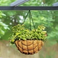 thumbnail image 1 of Gallickan 8 Inch Round Coco Coir Liner, Circle Coconut Fiber Hanging Basket Replacement Liners Wall Garden Planter Flower Pot for Home Garden Patio Decoration, 1PC 8 Inches, 1 of 9