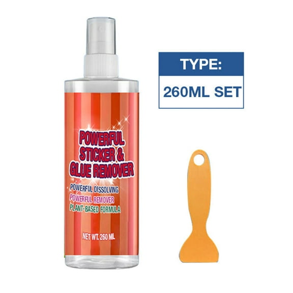 Gallickan Adhesive Remover, Powerful Sticker Glue Cleaner 500ml, Car Glass Paint Label Remover, Degreaser Tool with Scraper Towel, B