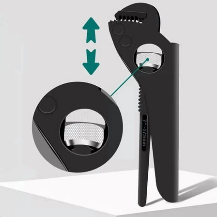 Gallickan Adjustable Pipe Wrench, Industrial Grade Quick Adjust Monkey Wrench, Carbon Steel Plumbing Tool for Professional Repair and Home Use, B