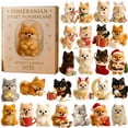 thumbnail image 1 of Gallickan Advent Calendar Pomeranian Christmas Countdown, 24 Day Dog Themed Ornaments, 2D Acrylic Canine Decor, for Holiday Tree Gift, 1 of 3