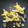thumbnail image 1 of Gallickan Airplane Toys for 3 4 5 6 Years Old, Transport Cargo Airplane Car Toy Play Set for 3+ Years Old Boys Toddler, Airplane Toys for Toddlers, Plane Toys for Birthday, Yellow, 1 of 6