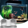 thumbnail image 1 of Gallickan Aquarium Fish Cave, Plastic Underground Tunnel Reptile Hiding Place, Curved Dual Hole Decor for Tank Amphibians Habitat, White, 1 of 4
