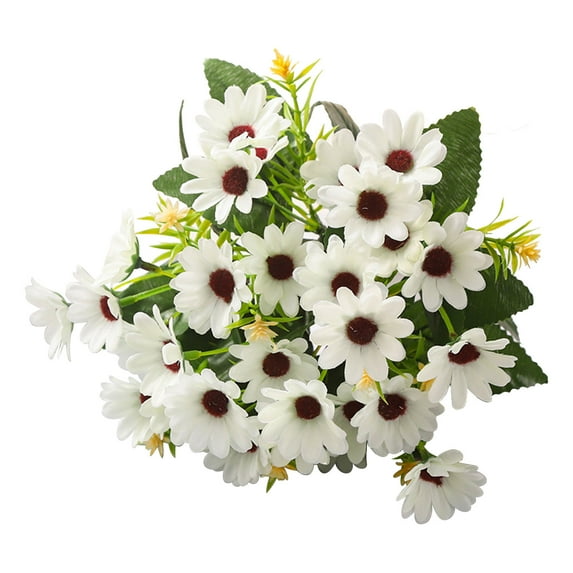 Gallickan Artificial Daisies, 2-Pack Vintage Silk Fake Flowers for Wedding Home Decor Centerpiece Bouquet Arrangement Floral Craft, White