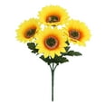 thumbnail image 1 of Gallickan Artificial Sunflower Stems, UV Resistant Outdoor Fake Flowers, Home Wedding Bouquet Centerpiece Decor, A, 1 of 6