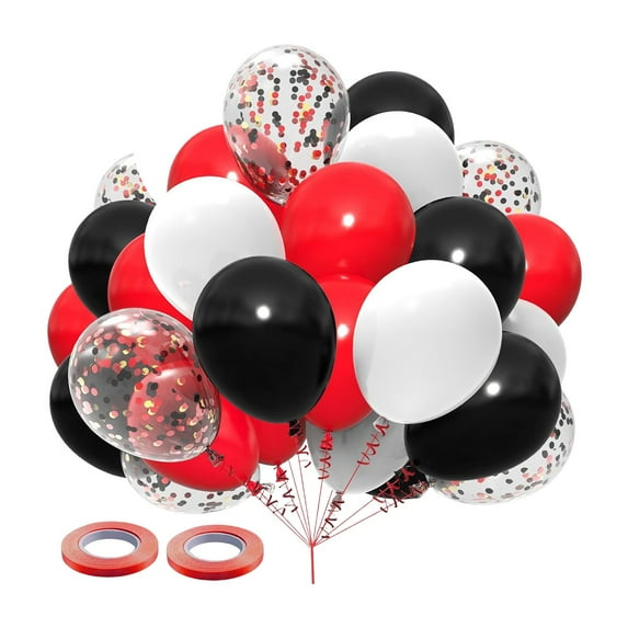 Gallickan Balloons Set, 30 Piece Assorted Colors Decorative Balloons Bundle, Party Supplies Kit for Birthday Baby Shower Graduation Celebration, A