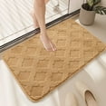 thumbnail image 1 of Gallickan Bath Mat, 20x32 Inch Soft Absorbent Carpet Non Slip Door Rug Kitchen Bathroom Floor Safety Home Decor Shower Mat, Khaki, 1 of 6