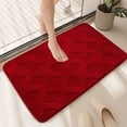 thumbnail image 1 of Gallickan Bath Mat, 20x32 Inch Soft Absorbent Carpet Non Slip Door Rug Kitchen Bathroom Floor Safety Home Decor Shower Mat, Red, 1 of 6