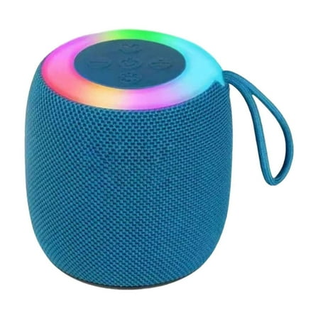 Gallickan Bluetooth Speaker Wireless, Portable Speaker with Lights, IP67 Waterproof & Dustproof, BT5.3, Small Wireless Speaker for Outdoor, Blue
