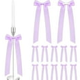 thumbnail image 1 of Gallickan Bow Ribbons, 12-Pack Satin Decorative Bows for Gift Wrapping, Cake Decoration, Wine Bottle, Party Craft Supplies and Embellishment, Purple, 1 of 6