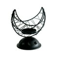 thumbnail image 1 of Gallickan Candlestick, Crescent Moon Metal Candle Holder, Iron Home Decor, Decorative Tabletop Ornament for Living Room, Bedroom, and Ambient Lighting, Black, 1 of 6