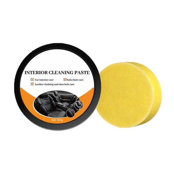 Gallickan Car Interior Cleaner, 5.6 Oz Multifunctional Paste, Leather Care Formula, for Seats and Dashboards, Vehicle Surface Protection and Cleaning, Black