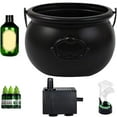 thumbnail image 1 of Gallickan Cauldron Set, Black Witch Pot with Floating Bottles Bubbling Effect, 30ml Diffuser Halloween Decor, Complete Indoor Party Kit, Black, 1 of 7