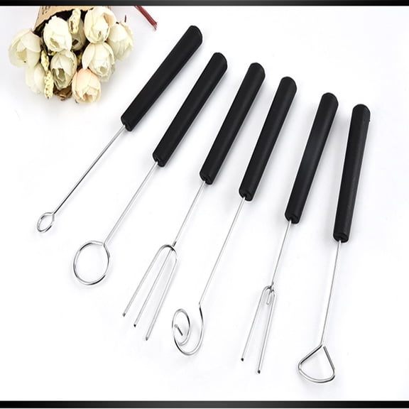 Gallickan Chocolate Dipping Forks Set – Stainless Steel Fondue Tools for Diy Baking, Candy Making, Dessert Parties, Kitchen Utensils