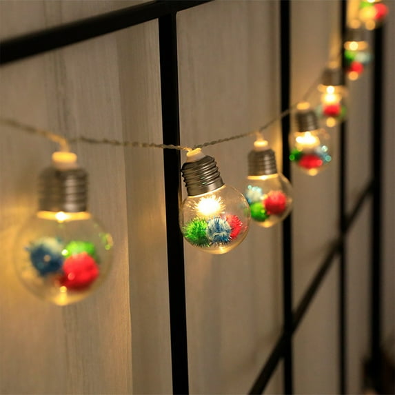 Gallickan Christmas Lights, Colorful Filigree Bulb Light String, 6 Feet Long, Small Decorative Lights for Holiday Decor, Indoor Outdoor Energy Efficient String, Yellow