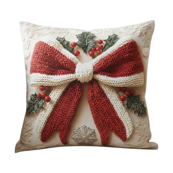 Gallickan Christmas Pillow Covers Set, 2 Pack 18x18 Inch Pillow Cases, Soft Decorative Covers, Hidden Zipper, Home Decor for Sofa and Bedroom, B