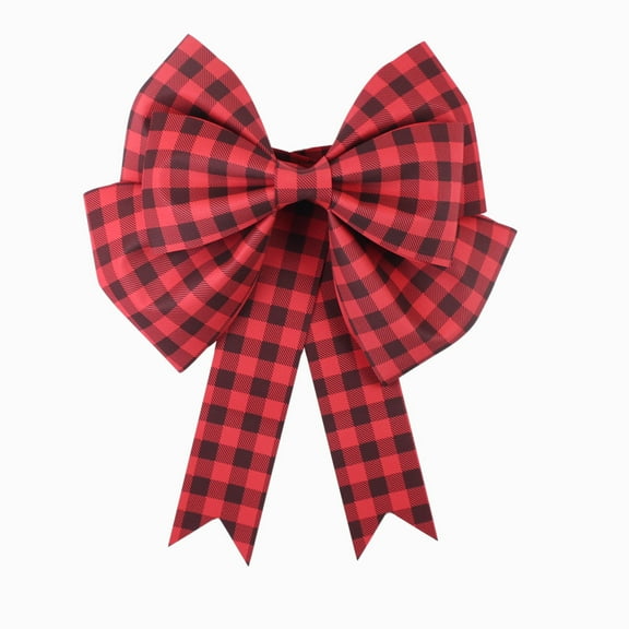 Gallickan Christmas Tree Bow, 20 Inch Red Decorative Ribbon, Large Tree Topper Ornament, Holiday Bow for Christmas Tree Wreath Gift Package and Festive Party Decor, Red