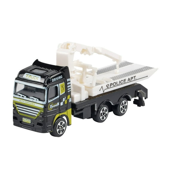 Gallickan City Vehicles Toys, Realistic Emergency Truck Car Model Simulation Alloy Engineering Car Toys, Great Gift for Boys Birthdays, C