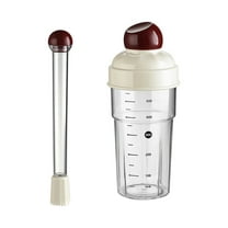 Gallickan Cocktail Shaker Set, Handheld Mixing Cup with Ice Mallet Graded Marks, Bartender Tool Kit for Tea Milk, Red