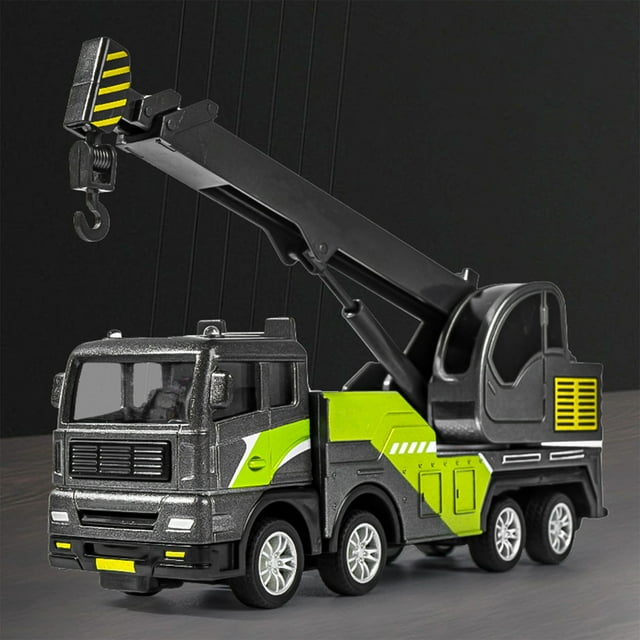 Gallickan Construction Trucks Vehicles, Die-Cast Mini Construction Vehicle Toys, for Toddler Age 3 4 5 6 7 8 Years Old, Christmas Birthday Party Gifts, E