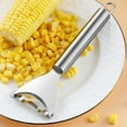 thumbnail image 1 of Gallickan Corn Stripper, Stainless Steel Kernel Peeler Tool Kitchen Gadget, Fast Cob Removing Device with Non-Slip Handle Quick Easy Food Prep, A, 1 of 6