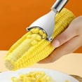 thumbnail image 1 of Gallickan Corn Stripper, Stainless Steel Kernel Peeler Tool Kitchen Gadget, Fast Cob Removing Device with Non-Slip Handle Quick Easy Food Prep, B, 1 of 6