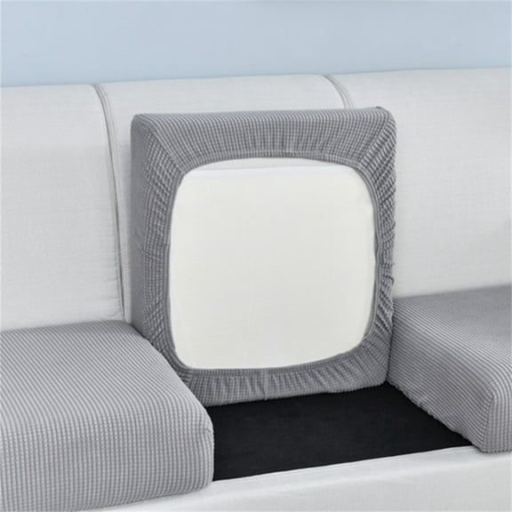 Gallickan Couch Cushion Covers, Universal Sofa Covers Washable, Corn Fluff No Slip Stretch Couch Sofa Covers, Interior Sofa Seat Cushion Covers for Sofa,1-person(20x25 inch), Gray