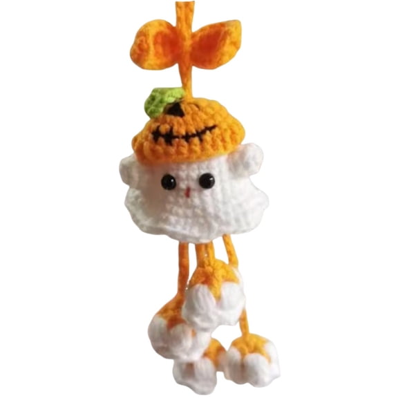 Gallickan Crochet Kit DIY, Yarn Witch Ghost Craft Pack with Tools, Beginners Halloween Project Set, C