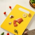 thumbnail image 1 of Gallickan Cutting Board, Plastic 2-Sides Mat, Fruit Vegetable Prep Board Anti Slip Feet Dishwasher Safe Kitchen Counter Helper Tool, Yellow, 1 of 6