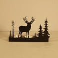 thumbnail image 1 of Gallickan Deer Christmas Candlestick Holders, Vintage Candle Stick Holder Iron Candle Holder Xmas Decoration for Xmas Table Mantle Fireplace, A, 1 of 6