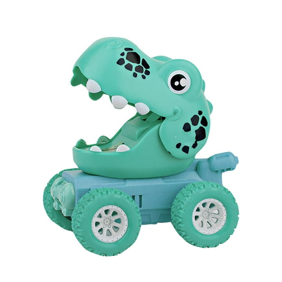 Gallickan Dinosaur Car Toys for Toddlers 1-3, Pull Back Car Baby Dinosaur Truck Cars, Press and Go Car Toys for Kids Boys Girls Christmas Birthday Gifts, D