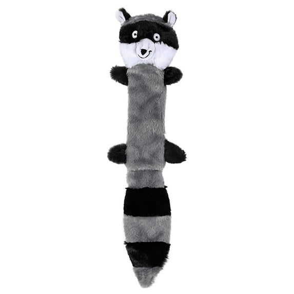 Gallickan Dog Chew Toys for Aggressive Chewers, Tough No Stuffing Animal Toys to Keep Dog Busy, Small Medium Large Dogs, Plush Puppy Toys for Birthday Gift, Raccoon, 17.7 Inch