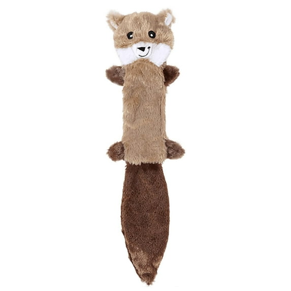 Gallickan Dog Chew Toys for Aggressive Chewers, Tough No Stuffing Animal Toys to Keep Dog Busy, Small Medium Large Dogs, Plush Puppy Toys for Birthday Gift, Squirrel, 16.9 Inch