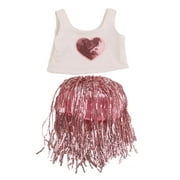 Gallickan Doll Clothes, Cute Baby Doll Outfits and Accessories for 17-19 Inch Doll, Doll Accessories Dress for Newborn Baby Doll Boy&Girl, Pink