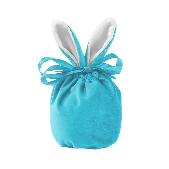 Gallickan Easter Baskets for Teen Girls, Easter Bunny Ear Baskets Tote Bags, Easter Egg Hunt Easter Children Gift Storage Handbag Easter Basket Stuffers, Blue