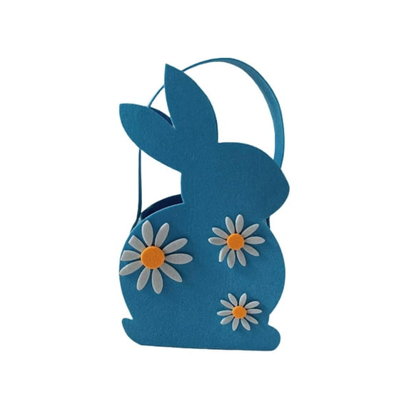 Gallickan Easter Baskets for Kids, Easter Bunny Baskets Tote Bags, Easter Egg Hunt Easter Children Gift Storage Handbag Easter Basket Stuffers, A