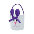 thumbnail image 1 of Gallickan Easter Baskets for Kids, Easter Party Gift Candy Bag Present Home Accessory for Easter Egg Hunt Kids Classroom Party Favor, Purple, 1 of 5
