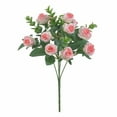 thumbnail image 1 of Gallickan Fake Roses Bouquet, Mini Silk Eucalyptus Floral Arrangement, Fade-Resistant Home Decor for Table Centerpiece Vase, C, 1 of 6