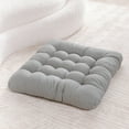 thumbnail image 1 of Gallickan Floor Pillow, Meditation Cushion, Square Large Pillows Seating for Adults, Tufted Thick Floor Cushion for Living Room Tatami, 17.7x17.7 inch, Gray, 1 of 8