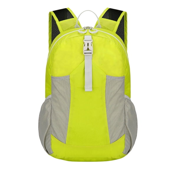 Gallickan Foldable Waterproof Backpack, Lightweight Outdoor Pack for Biking Hiking, Compact with Multiple Pockets, Great for Travel and Daily Commute, Green
