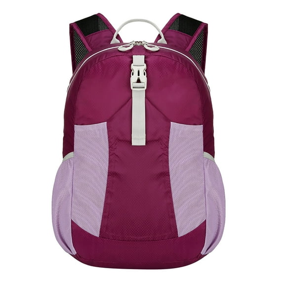 Gallickan Foldable Waterproof Backpack, Lightweight Outdoor Pack for Biking Hiking, Compact with Multiple Pockets, Great for Travel and Daily Commute, Purple